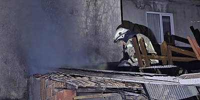 Bahçedeki Odun Fırınında Yangın Paniği