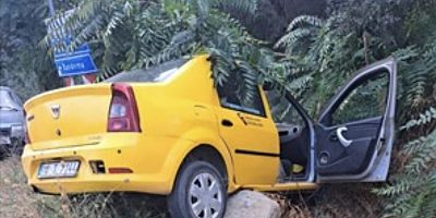 Balıkesir'de ağaca çarpan otomobildeki iki kişi yaralandı