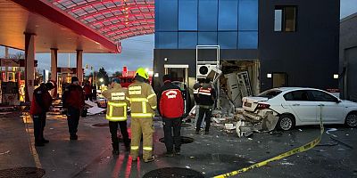 Balıkesir'de akaryakıt istasyonunun dinlenme odasındaki patlamada 2 kişi yaralandı