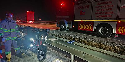 Balıkesir'de motosiklet kazası: 1 kişi hayatını kaybetti