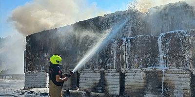 Balıkesir'de seyir halindeki tırda çıkan yangın söndürüldü