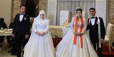 Beraber büyüdüler, beraber evlendiler... İnsanlar bu düğünü konuşuyor