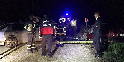 Bilecik'te gölet yolunda çarpışan iki otomobilden birinin sürücüsü öldü