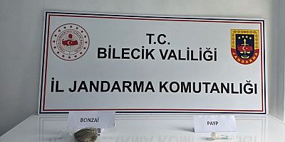 Bilecik'te jandarmanın şüphe üzerine durdurduğu araçtan uyuşturucu çıktı