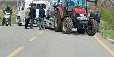 Bilecik'te şarampole devrilen araçta 1'i ağır 2 kişi yaralandı