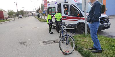 BİSİKLET İLE ÖLÜME RAMAK KALDI