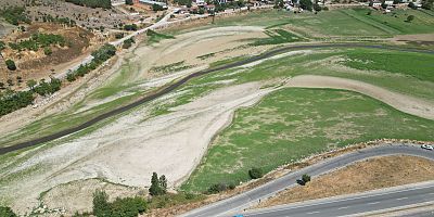Boğazköy göleti yeniden karaya döndü