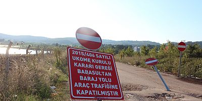 BURSA ANKARA KARAYOLU TEHLiKEDE BARAJ SULARI SINIRA DAYANDI