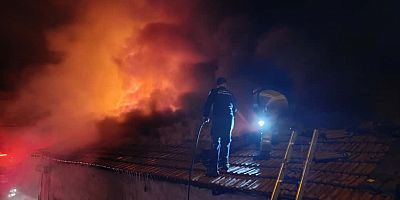 Bursa’da 4 dükkan alevlere teslim oldu