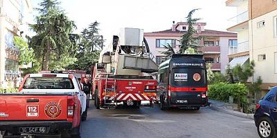 Bursa'da 6 katlı binanın çatısında çıkan yangın söndürüldü
