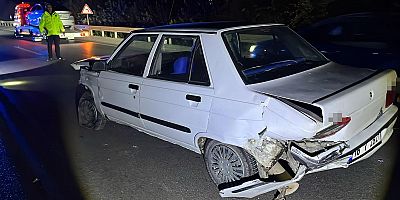 Bursa'da bariyere çarpan sürücü yaralandı