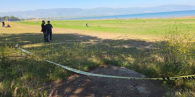 Bursa’da Göl kenarında patlamamış top mermisi bulundu