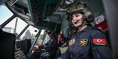 Bursa'da jandarma helikopter destekli trafik denetimi yaptı