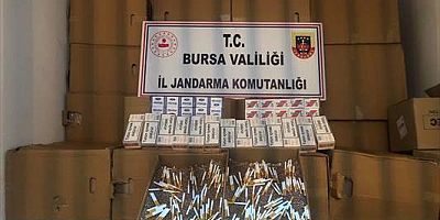 Bursa'da kaçak sigara operasyonunda 3 şüpheli gözaltına alındı