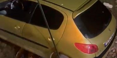 Bursa’da Köpeğe çarpmamak için manevra yaptı, şarampolden uçtu