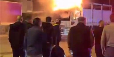 Bursa’da Kullandığı kamyonu bir anda ateşe verdi, kimse olan biteni anlamadı