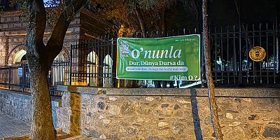 Bursa'da merak uyandıran pankartlar: 