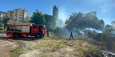 Bursa'da otluk alanda çıkan ve çiftliğe sıçrayan yangın söndürüldü