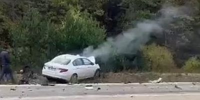 Bursa'da otomobil ile motosiklet kafa kafaya çarpıştı: 1 ölü, 1 yaralı