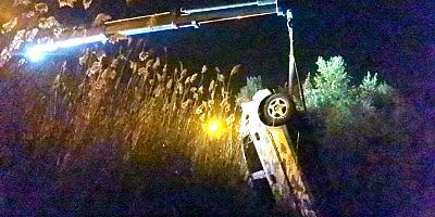 Bursa’da Takla atan otomobilden yaralı kurtuldu
