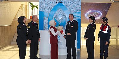 BURSA JANDARMA’DAN ŞEHİT KIZINA ANLAMLI ZİYARET