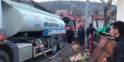 Bursa Keles'te evde çıkan yangın söndürüldü