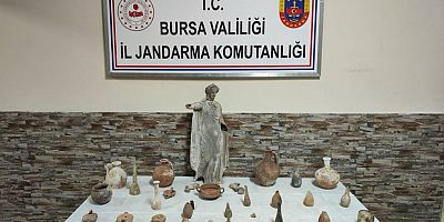 Bursa Nilüfer’de Tarihi Eser Operasyonu