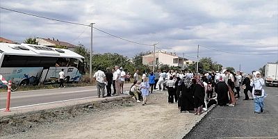 Çanakkale'de barakaya çarpan tur otobüsünün sürücüsü öldü