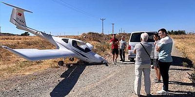Çanakkale'de eğitim uçağı tarlaya acil iniş yaptı