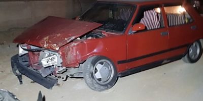 Korkutan kazada 1 kişi yaralandı