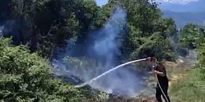 Çeltikçi Mahallesi’nde Çalılık Yangını Korkuttu