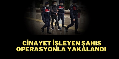 Cinayet işleyen şahıs operasyonla yakalandı 
