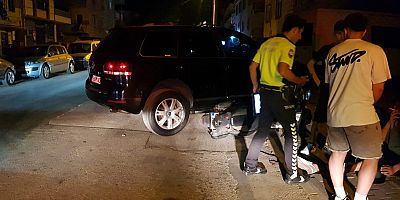 CİP İLE MOTOSİKLETİN KARIŞTIĞI KAZANDA 1 KİŞi YARALANDI