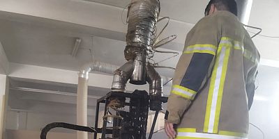 CNC makinesi alev aldı