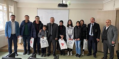 Dereceye giren öğrenciler ödüllendirildi