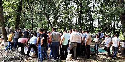 Derede boğulan kişi son yolculuğuna uğurlandı