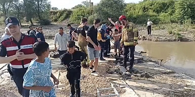 Derede Mahsur Kalan 11 Yaşındaki Çocuk Kurtarıldı