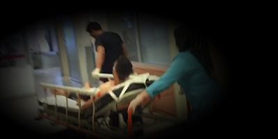 Devlet Hastanesi  bahçesinde kan aktı