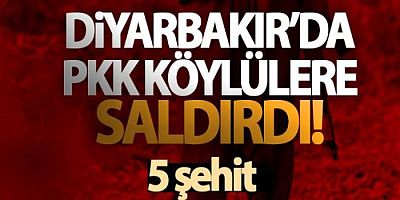 Diyarbakır'da teröristler sivillere saldırdı: 5 şehit