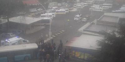 Doğu garajında kaza