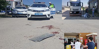 DURAKTA BEKLEYEN YAŞLI KADINA TIR ÇARPTI
