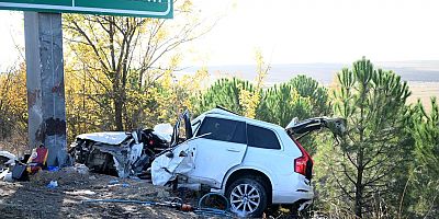 Edirne'de şarampole devrilen cipteki 2 kişi öldü, 3 kişi yaralandı