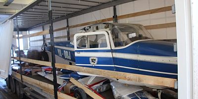 EDİRNE - Kapıkule'de bir tırda Cessna tipi uçak ele geçirildi