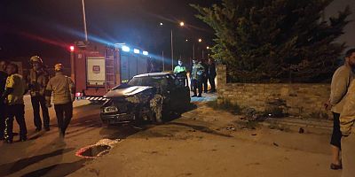 Ehliyetsiz sürücü kazada yaralandı