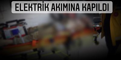 Elektrik akımına kapıldı 