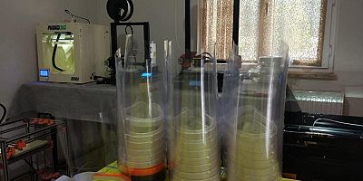 EVİNDE ÜRETTİ HASTANEYE BAĞIŞLADI