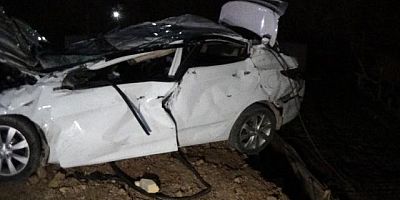 Fabrika inşaatına uçan araçta 2 kişi öldü