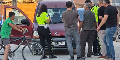 Fatih Mahallesi’nde araç bisiklete çarptı: Küçük çocuk yaralandı