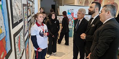 Gazze’nin sesini resimlere yansıttılar