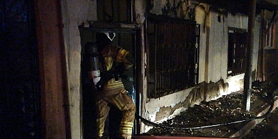 GECEYİ ALEVLER AYDINLATTI